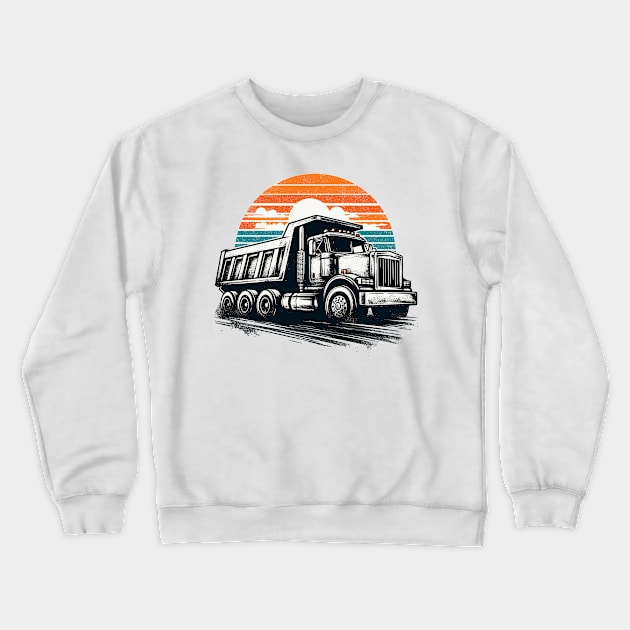 Dump truck Crewneck Sweatshirt by Vehicles-Art